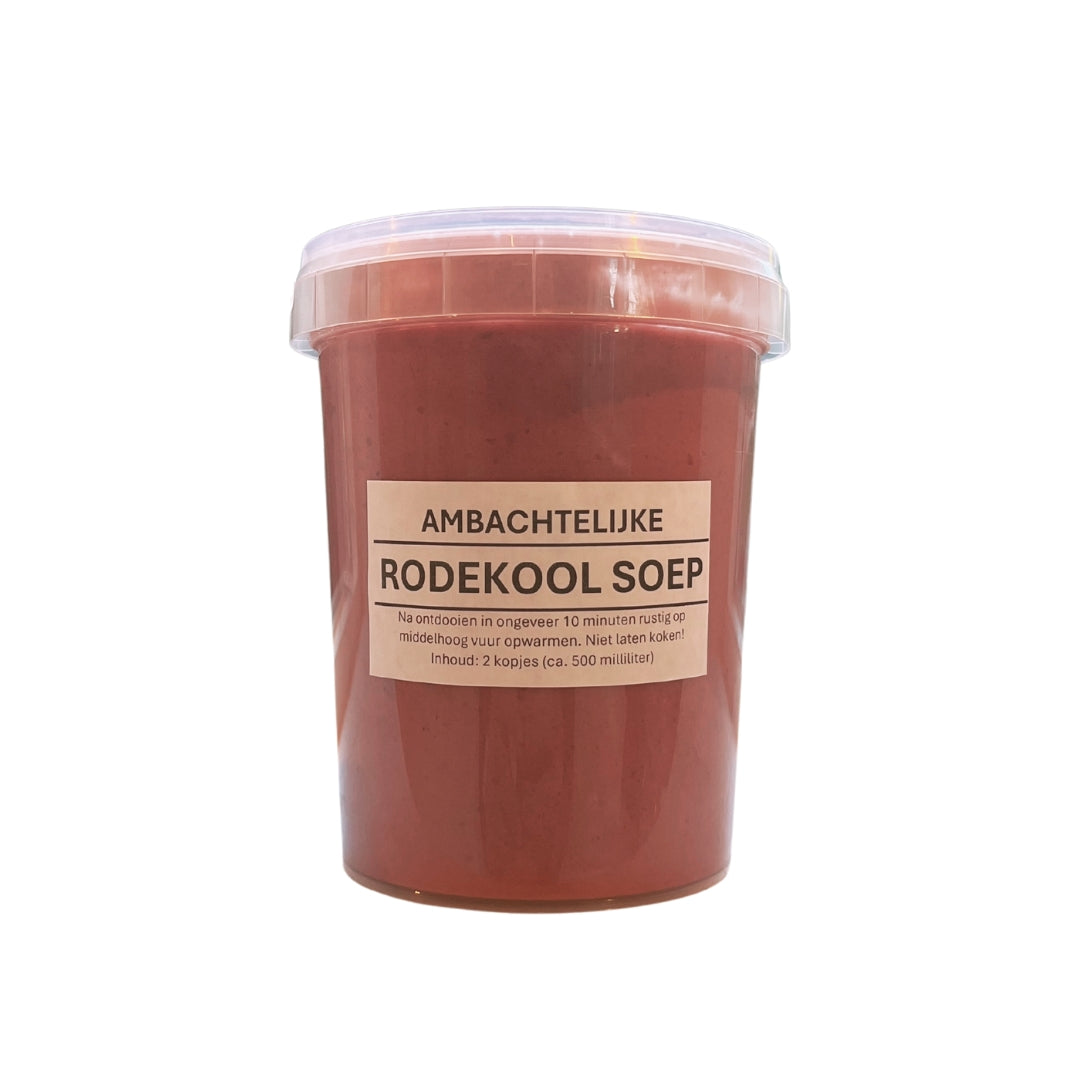 Rodekool soep (500 ml)